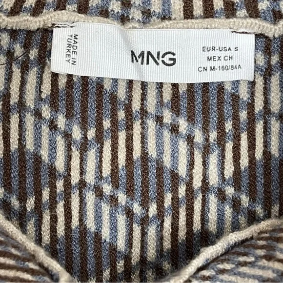 Mango Striped Geometric Jacket - Picture 5 of 10